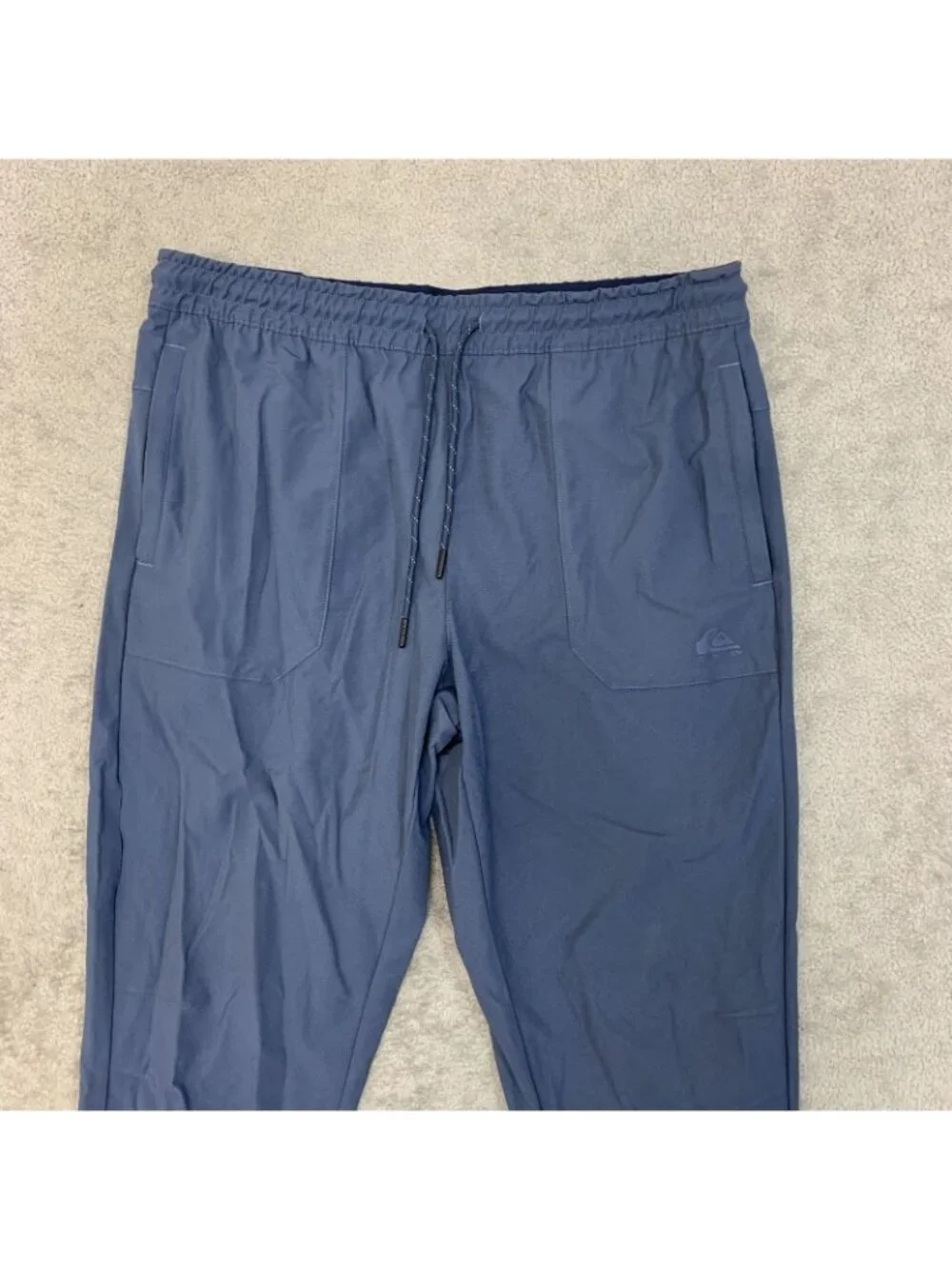 NWT Quiksilver Dryflight Men's L Navy Blue Pants Moisture-Wicking  Joggers